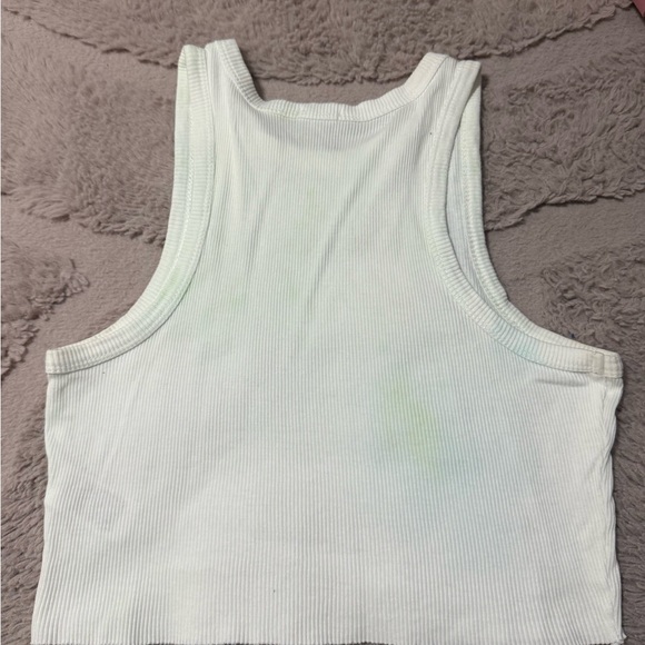 Garage White Ribbed Knit Top - Picture 3 of 3